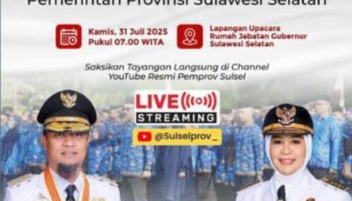Penyerahan SK PPPK Tahap 1 Formasi 2024: Ribuan Tenaga Honorer Resmi Diangkat Secara Simbolis Oleh Gubernur Sulawesi Selatan.