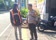 Bhabinkamtibmas Kelurahan Pisang Utara Sambangi Jukir, Sampaikan Pesan Kamtibmas