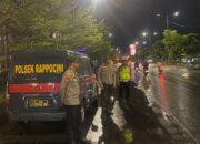 Wakapolsek Rappocini dan Personel Lakukan Penjagaan Pemantauan Cegah Kelompok Geng Motor