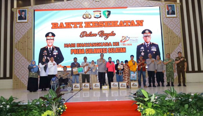 Puncak Bakti Kesehatan Serentak Hari Bhayangkara ke-80, Polda Sulsel Hadirkan Layanan Kesehatan Gratis untuk Masyarakat