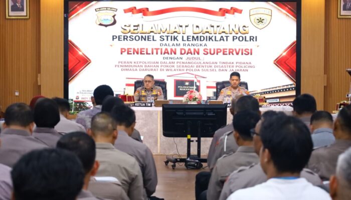 Kapolrestabes Makassar Terima Tim Penelitian STIK Lemdiklat Polri Bahas Disaster Policing